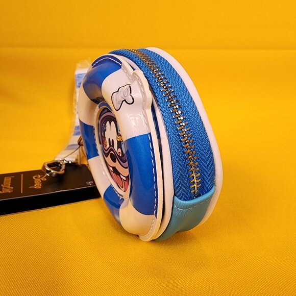 Loungefly Goofy Floatie Summer Swin Pool Coin Purse Wallet NEW - Picture 7 of 10